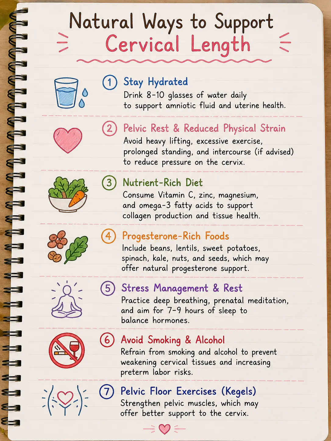natural ways to support cervical lenght